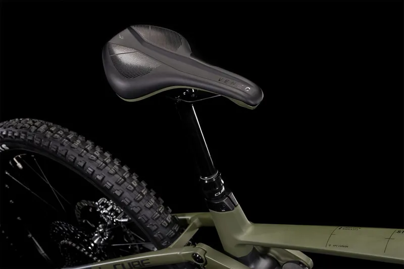 Cube Stereo Hybrid 160 HPC TM 625 Full-Sus Electric MTB - Grey / Olive Green-2